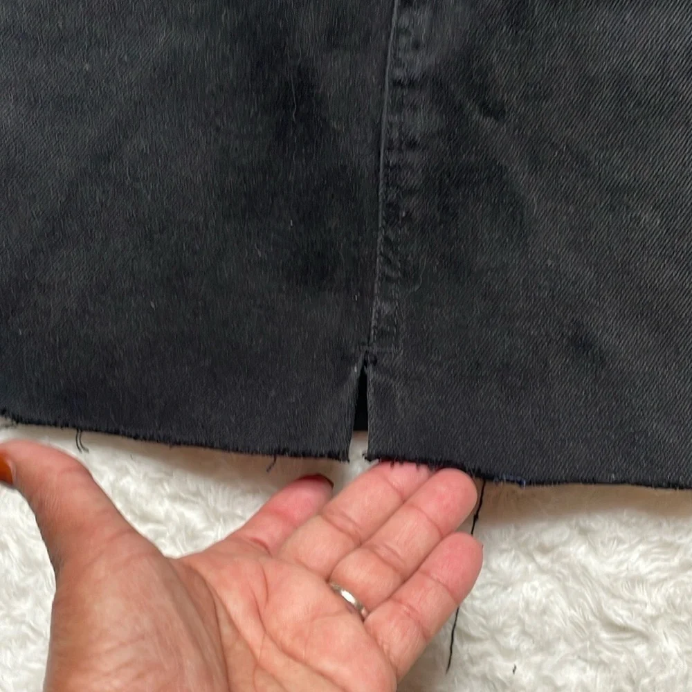 Allsaints Black Denim mini Skirt